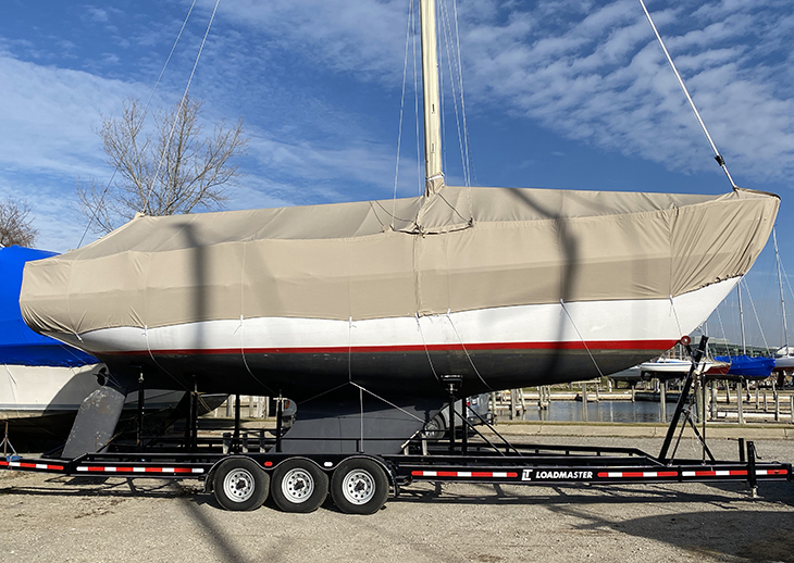 Make a winter sailboat cover with help from Sailrite.